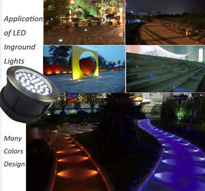 Filet de lumières led en acier inoxydable, garantie de 5 ans, feux de drapeau bleus, IP68, éclairage de paysage, IP68 - Product Image 5