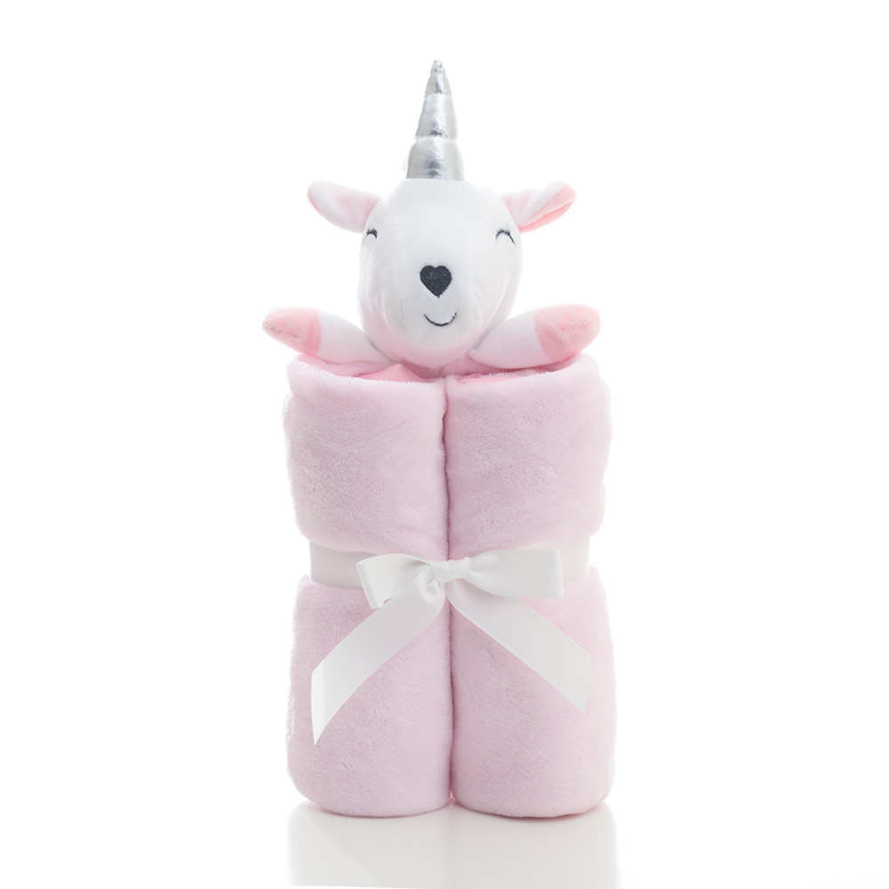 Bé Unicorn Mềm Plush Nhồi Bông Đồ Chơi Chăn