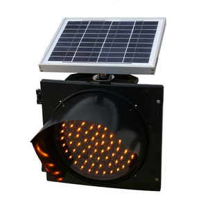 Luz Led de energía Solar, luz de advertencia, luz intermitente amarilla para tráfico, luz Solar para entrada - Product Image 1