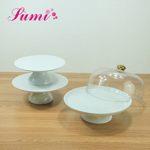Hot Sale Custom Tableware <strong>Plate</strong> Layer Ceramic Cake <strong>Plate</strong> <strong>Stand</strong> for Wedding Party - Product Image 5