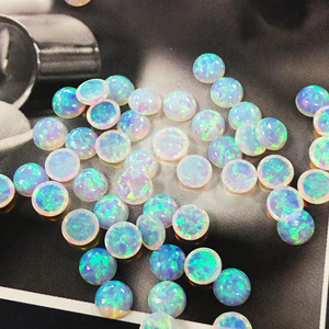 5 millimetri <span class=keywords><strong>Blu</strong></span> Cabochon Pietre Preziose Commercio All'ingrosso Della Cina Allentato <span class=keywords><strong>Opale</strong></span> Prezzo di <span class=keywords><strong>Pietra</strong></span> - Product Image 1