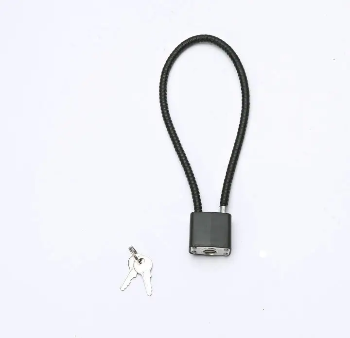 High safety black combination resettable wire trigger gun cable lock