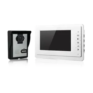 نظام الحماية المنزلي 7 بوصة شاشة RVV4 السلكية الفيديو باب الهاتف مع كاميرا مقاومة للماء الجرس فيديو نظام اتصال داخلي
