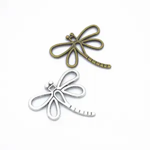 Wholesale Metal Alloy Jewelry Findings Dragonfly Charms Beads Jewelry DIY Making Accessories