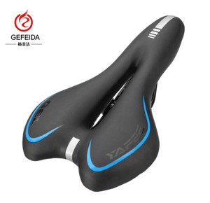 Selle de vélo <span class=keywords><strong>en</strong></span> <span class=keywords><strong>Gel</strong></span> vtt de montagne de route professionnelle selle <span class=keywords><strong>en</strong></span> cuir de vélo noir de haute qualité siège de niveau professionnel pour les cyclistes - Product Image 2