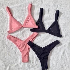 Maillot de bain deux pièces côtelé à la mode Bikini Oem Swimwear Manufacturing Company - Product Image 5