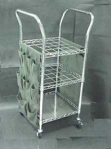 Chariot de rangement à 4 niveaux Mesh Economy Multi Purpose Rolling Trolley - Product Image 2
