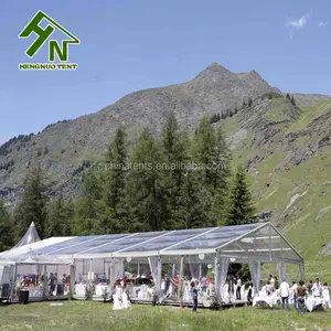 אישור CE עמיד למים זול הודי ברור גג אוהל חתונה