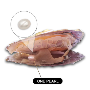 Cadeau surprise de fête, perles ovales de <span class=keywords><strong>culture</strong></span> d'eau douce de 6-7 mm, coquille d'huître - Product Image 4