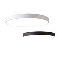 Panneau Rond Led 400mm PUZHUOER 30W CE ROHS FCC EMC Moderne Intérieur Lumières Dimmable Led Surface Smart Plafonnier