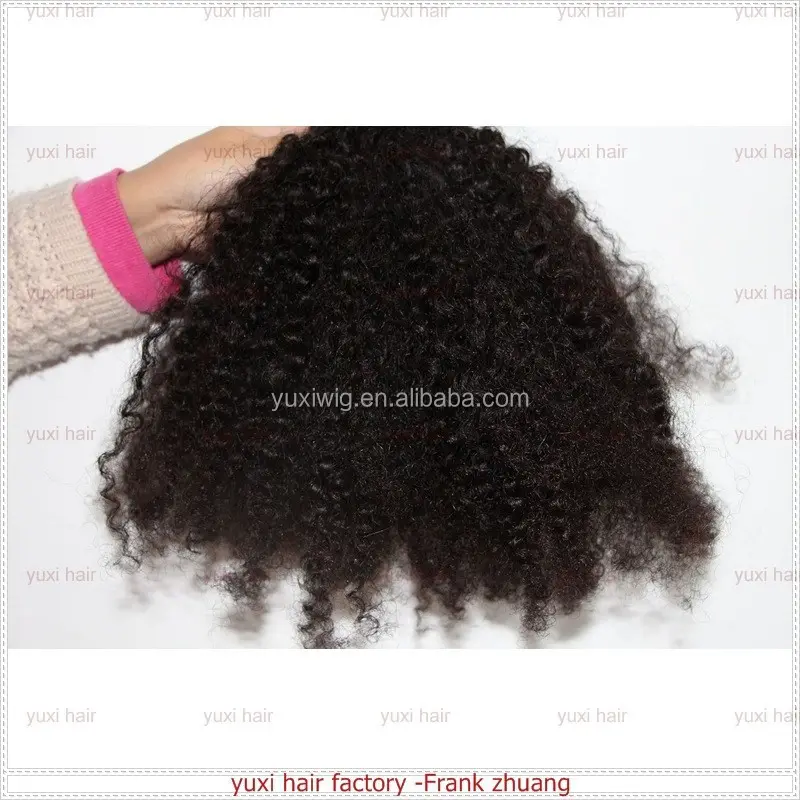 Most soft Real Virgin tight afro kinky 4c curly human hair weave