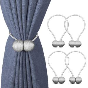 <span class=keywords><strong>Clip</strong></span> <span class=keywords><strong>per</strong></span> Tende Bestseller, Fermatenda Magnetico Grigio, Supporto Decorativo <span class=keywords><strong>per</strong></span> Tende - Product Image 1