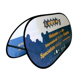 Individuelles drucklogo werbeanzeige tragbares camping a-frame-banner pop-up-banner