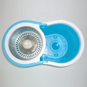 Outils de nettoyage IMAXX ménage multifonctionnel bleu 360 seau de vadrouille avec <span class=keywords><strong>essoreuse</strong></span> en acier inoxydable - Product Image 2
