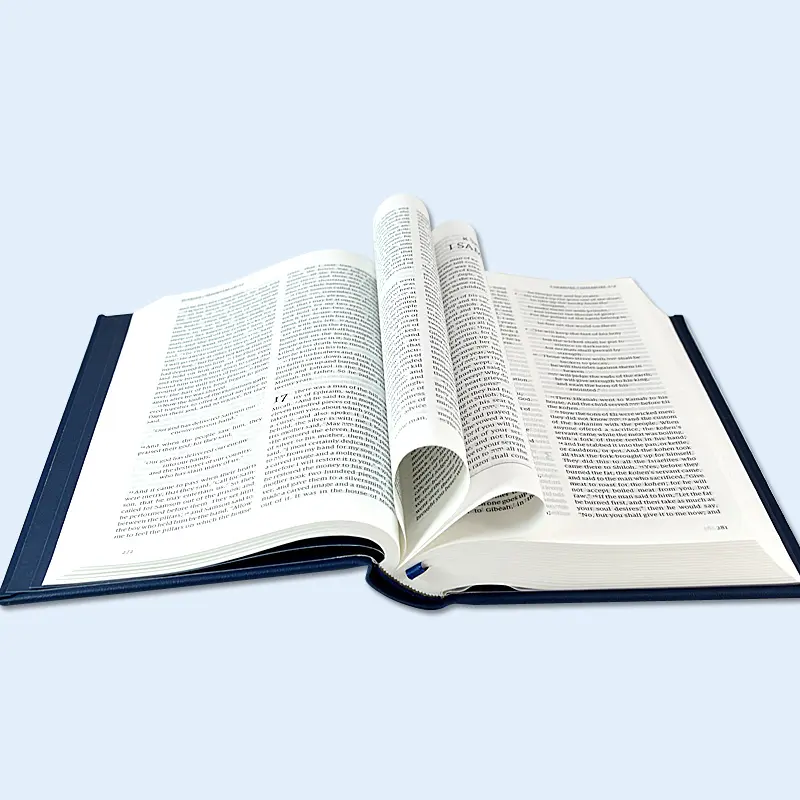 Hochwertige benutzer definierte Bibel Druck Prägung Faden Nähen Holy Bible Companies