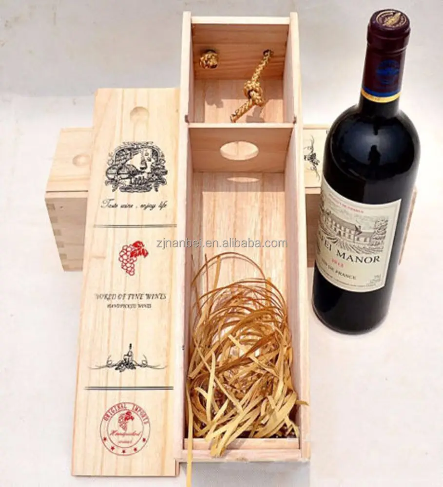 Деревянная Подарочная коробка для вина с выгравированным логотипом