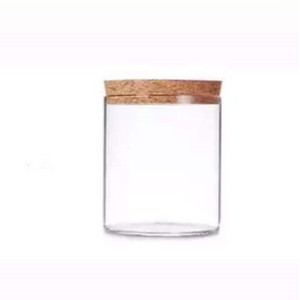 3 oz Transparency <strong>Spaghetti</strong> Nuts Glass <strong>Jar</strong> with Cork Lid - Product Image 1