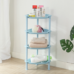 2024 ארגונית רב תכליתית אחסון מזון חדר אמבטיה תבלינים מטבח פירות ירקות הכי חדש 5 קומות מדף פינתי מתלה אחסון מפלסטיק - Product Image 1