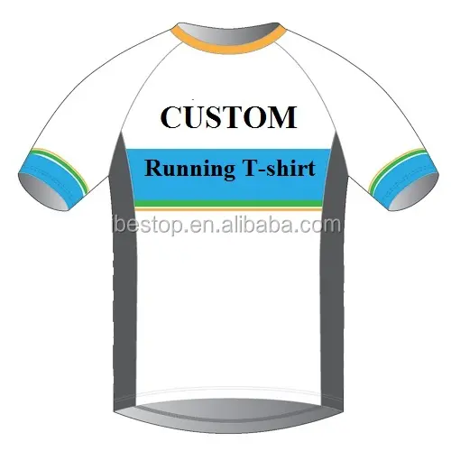 custom 100% polyester breathable Running T shirt OEM quick dry fit Running Wear for women and men run clothing manufacturer