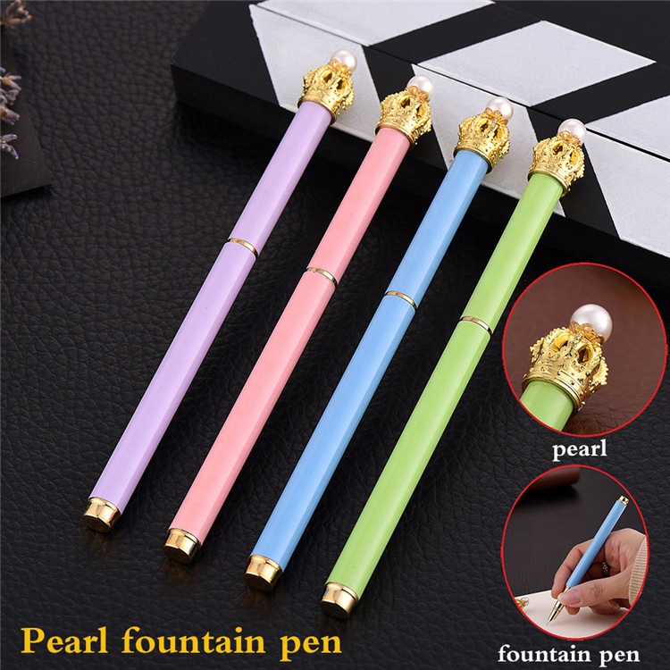 Роскошная китайская металлическая перьевая ручка с императорской короной