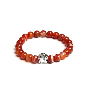 Most Popular Products Red Onyx Stone Bracelet Natural Stone Beads Bracelet