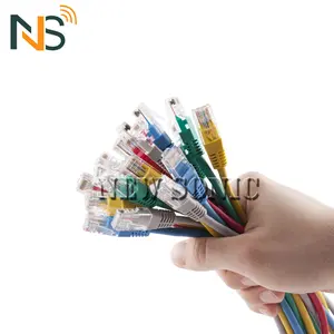 Mejor Precio de alta calidad Cat5 Cat5e RJ45 Cable de conector de Cable UTP Cat 6 máquina de fabricación de 1 m 2 M 5 M AMP Cable de parche