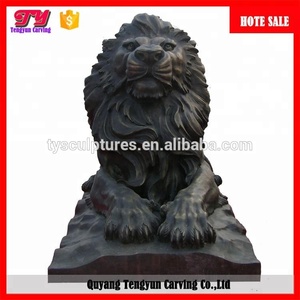 Statue de lion en bronze, grande taille, sculpture d'animaux de taille de vie, d'extérieur, au design personnalisé - Product Image 3