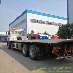 Yeni tasarım ağır 9 metre çekme kamyon düz yatak slayt kurtarma platformu wrecker tilt tepsi - Product Image 4
