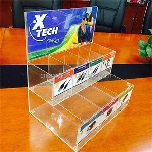 6 tier Cases Charger Counter Display Clear Acrylic Mobile Phone Cellphone Accessories Display Stand