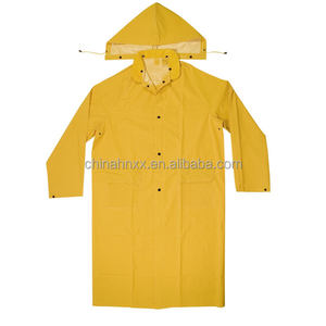 yellow rubber rain jacket