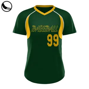 Jérsei De Basebol costume Atacado Adicionar Personalizado Logotipo Da Equipe