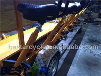 Vélo-bar pour la location, les excursions de brasserie, électrique avec assistance au pédalage, fête, pub, vélo-bar à bière, énergie solaire