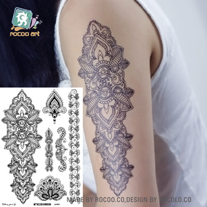 LS ลายสักลูกไม้สีดำกันน้ำมีเฮนน่าลายลูกไม้สีดำ - Product Image 6