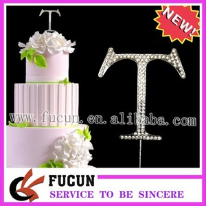 Wedding cake topper with your initial's wedding cake topper - Product Image 1