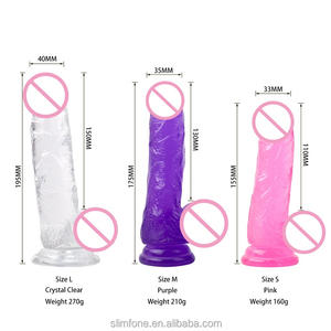 เพศ Masturbator สำหรับผู้หญิงอวัยวะเพศชายพลาสติกขนาดใหญ่ Dildo เห็ดหัวสีดำไอ้จ้อน - Product Image 5