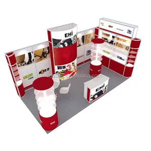 3X6 Exhibition stand builder china exhibition booth design for trade show, free design expo stands