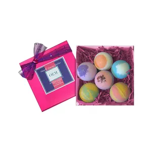 Manufacturer private label Bath Bombs Gift Set USA made Fizzies for Dry Skin Moisturize Perfect Bubble Spa Bath