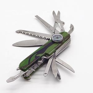 Camo-cuchillo de bolsillo de supervivencia, multifunción, con brújula, color - Product Image 1