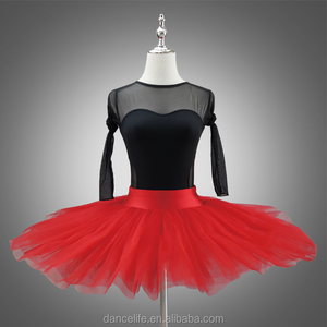 Tutús de Ballet Profesionales para Niñas, Blancos/Rojos/Negros, Tutú de Ballet para Adultos, Falda de Ballet Económica para Práctica, Tutús para Estudiantes - Product Image 1