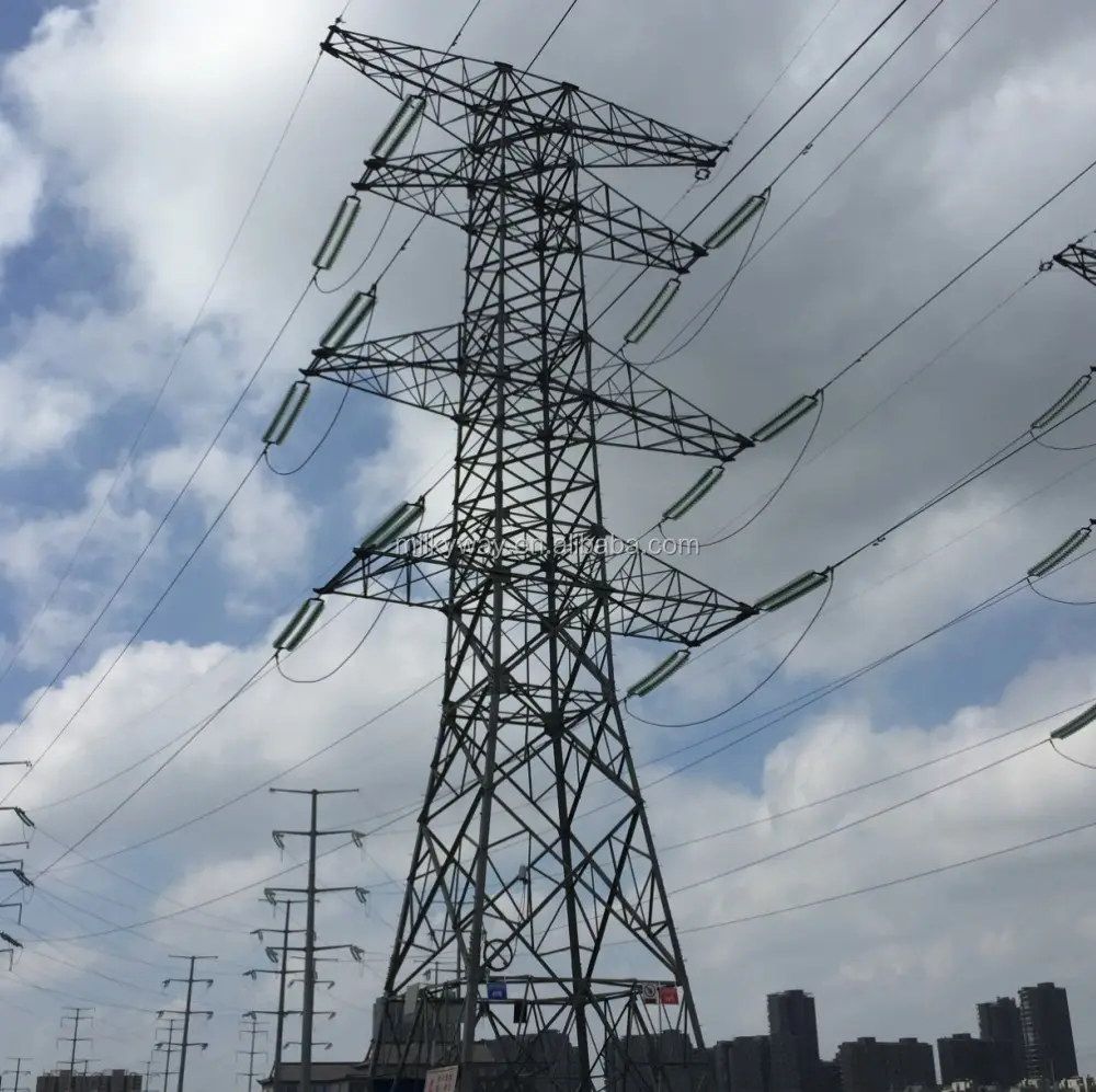 138kVโครงเหล็กเสาการสื่อสารPower Transmission Towerสำหรับสายส่งไฟฟ้า