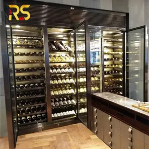 Foshan modern wine holder decorative bar wine storage cabinet wine refrigerator cooler