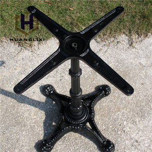 ספק טוב מסעדה שולחן למעלה שחור יצוק ברזל מתכת שולחן בסיס יצוק ברזל שולחנות קפה רגל - Product Image 5