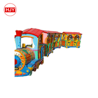 HJY Chine Usine Trains Électriques en Fibre de Verre pour Aires de Jeux pour Enfants - 7 Places, Compatibles 110V/220V, Garantie 3 Ans, Piste de 8m, Exportation