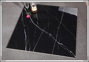 Carrelage de sol en marbre poli noir brillant, 600x600, pour <span class=keywords><strong>maison</strong></span>, salle de bain, chambre à coucher, nouveau modèle, noir - Product Image 5