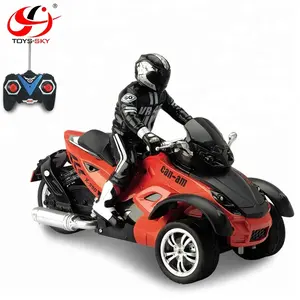 1:10 niños motocicleta eléctrica juguete RC de la motocicleta de tres ruedas modelo juego de motor de coche para la venta