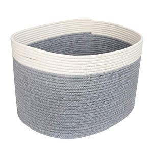 Chine Fournisseur Bébé <span class=keywords><strong>Grand</strong></span> Coton Corde Poignée Panier De <span class=keywords><strong>Rangement</strong></span>, Panier à linge, de stockage Pour Les Enfants <span class=keywords><strong>Jouets</strong></span> - Product Image 2