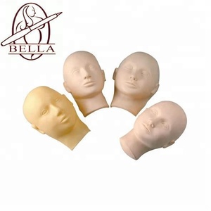 Mannequin d'entraînement en plastique avec œil plat pour les extensions de cils de maquillage permanent - Product Image 1