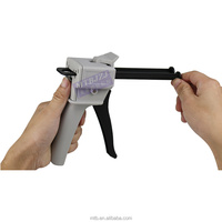 Pistol Dispensing Plastik Manual Dua Komponen 2:1 50ml, Material Plastik Berkualitas Industri, Batang Halus