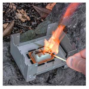 Randonnée en plein air kérosène camping mini granulés portable coupe-vent pliant cuisson pliable randonnée petits poêles <span class=keywords><strong>à</strong></span> bois - Product Image 6