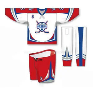 best quality custom sublimation cheap reversible hockey jersey, coolmax hockey team jerseys men hockey uniform design